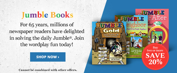 Get 20% OFF 2 or More Jumble Puzzle Books!