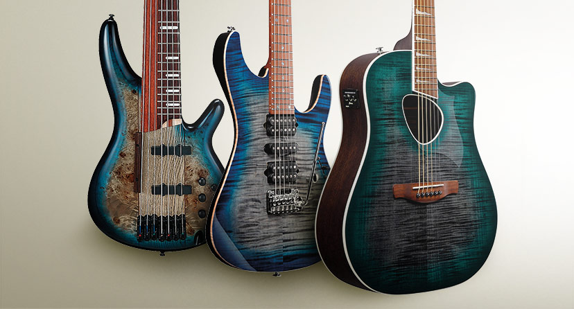 New From Ibanez Uncover the latest looks and sounds in electric, acoustic, and multi scale guitars