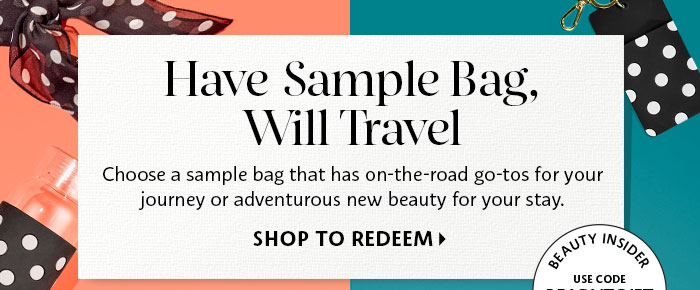 Choose a Travel-Ready Sample Bag*