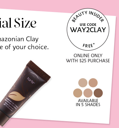 Get tarte Amazonian Clay Foundation trial-size*