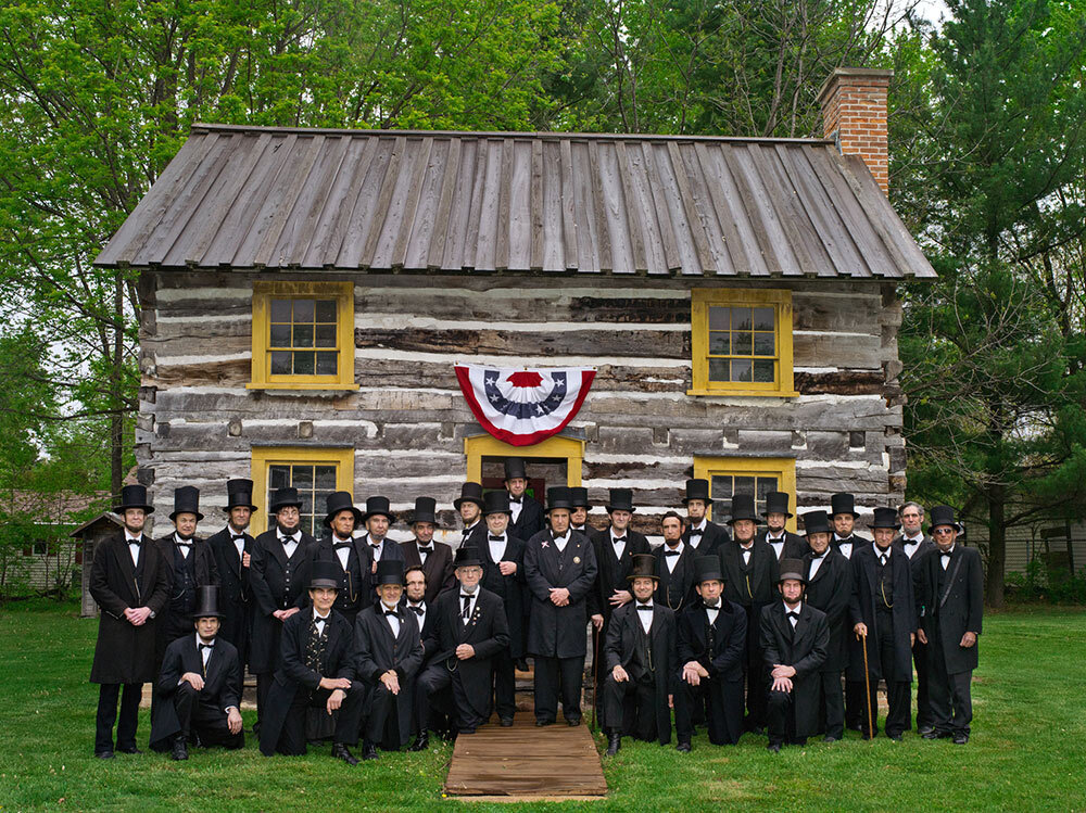 Abraham Lincoln presenters and re-enactors