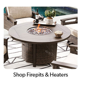 Click to Shop Firepits and Heaters.