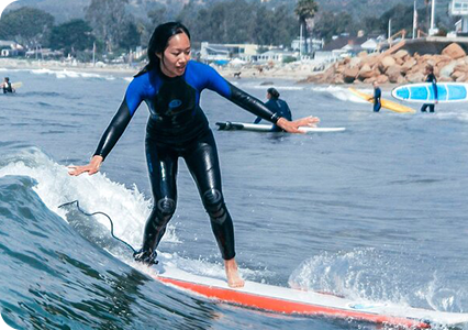 Take to the waves with private surfing lessons.