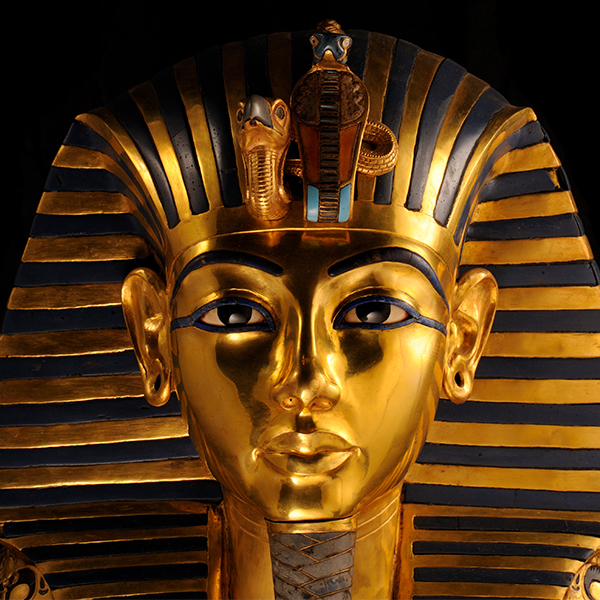 an image of King Tut's funerary mask
