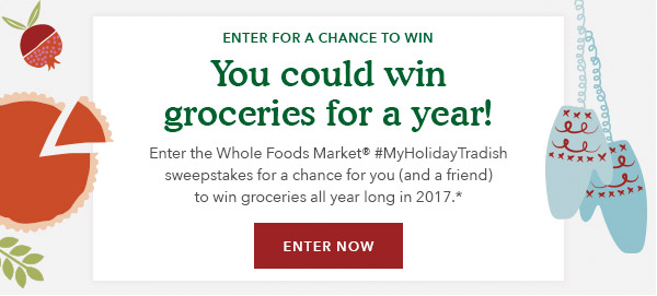 You could win groceries for a year!