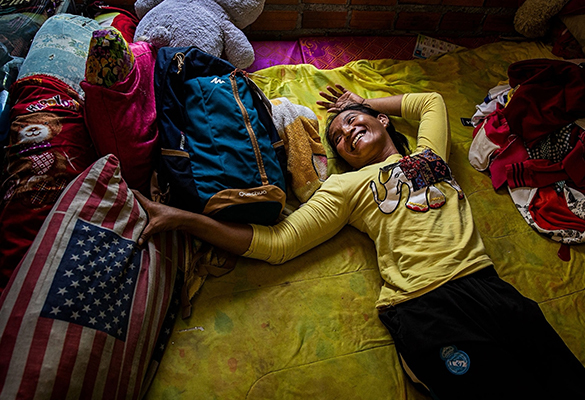 Sieng Sokchan coaches and plays for the Battambang Roses women's wheelchair basketball team in Cambodia. Paralyzed since she was 11, Sieng also coaches the national team.