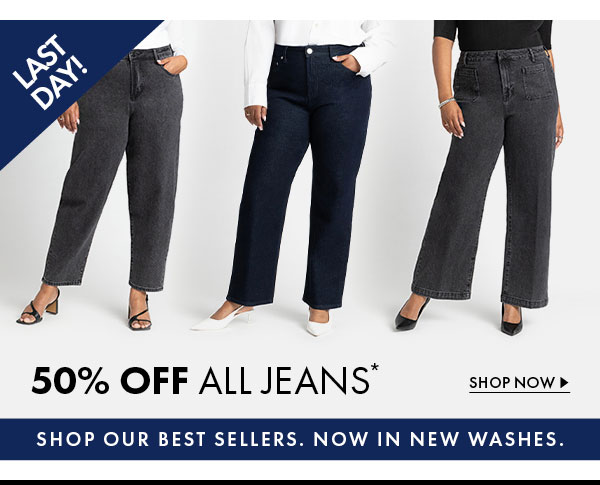 50% off all jeans