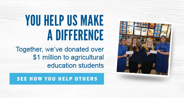 You Help Us Make a Difference