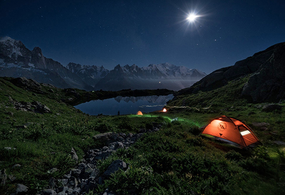 Those camping under the stars will be treated to moonlight—as brilliant as daylight—and glimpses of the Milky Way.