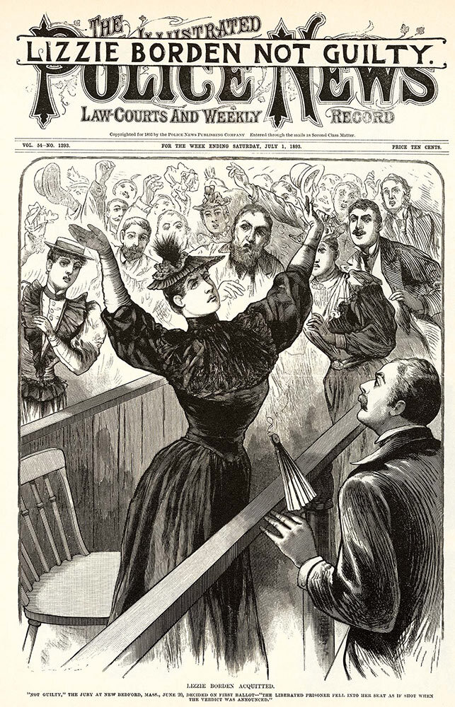 Lizzie Borden's fate was a big story for the the illustrated Police News in 1893.