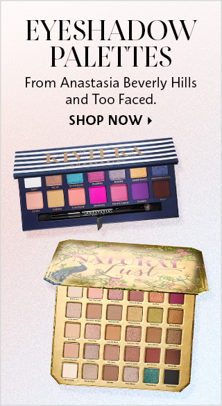 Eyeshadow palettes from Anastasia and Too Faced