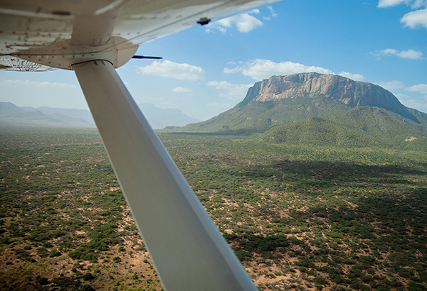 A flight to the Namunyak Wildlife Conservancy shows off Kenya's stunningly remote landscape.