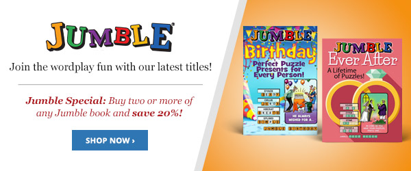 Get 20% OFF 2 or More Jumble Puzzle Books