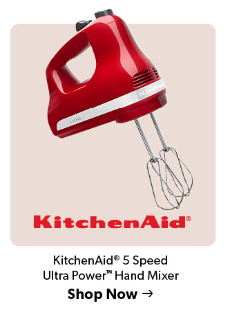 KitchenAid 5 Speed Ultra Power Hand Mixer. Click to Shop Now.