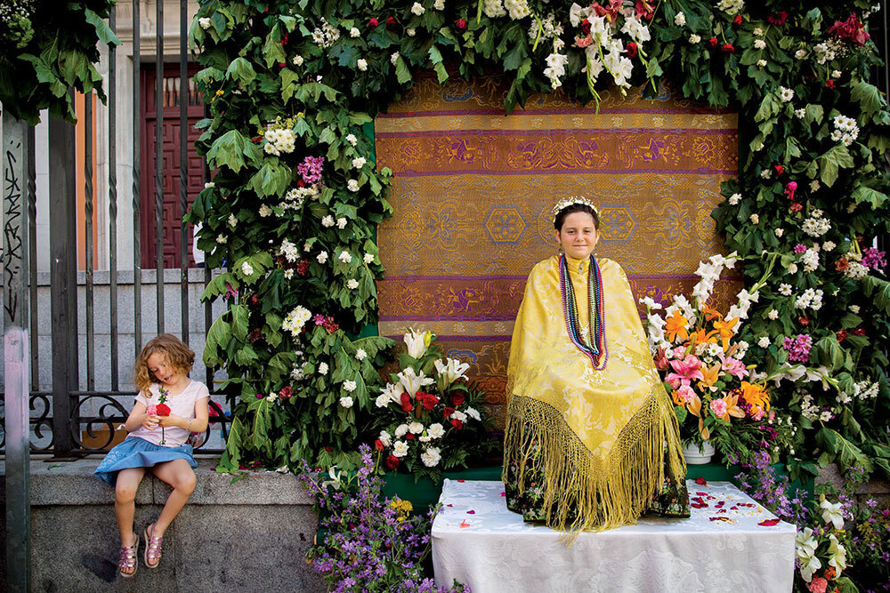 a girl celebrates the festival of La Maya