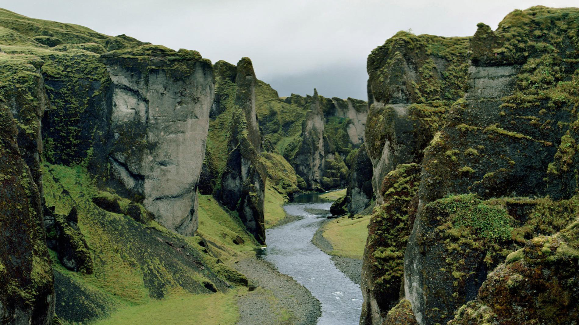 The massive, sheer walls of Fjaðrárgljúfur Canyon are believed to have formed around 10,000 years ago at the end of the last Ice Age. Tread a walking path by the canyon’s edge, or if you're feeling daring, hike inside the canyon—wading through the Fjaðrá River’s chilly waters while enjoying the majestic view.