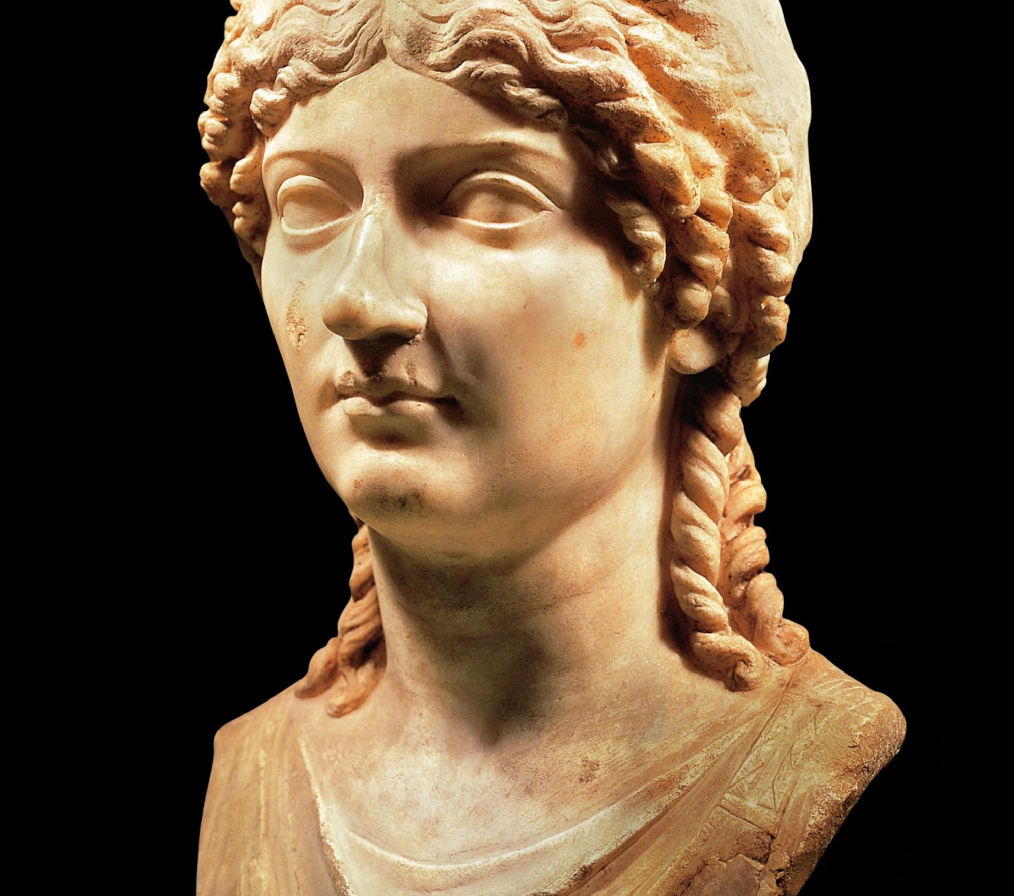 Bust of Hadria, second century A.D., Galleria Degli Uffizi, Florence.