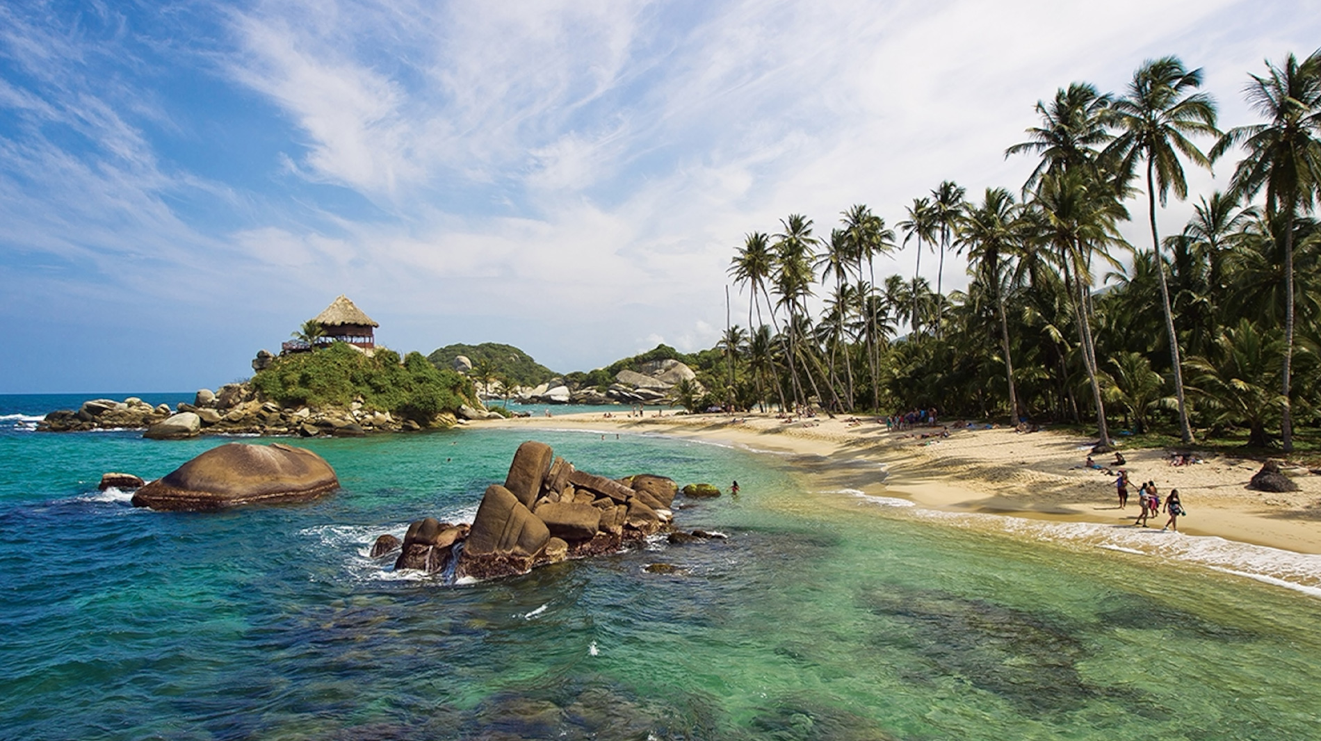 Tayrona National Park is home to tropical beaches where even jaguars roam.