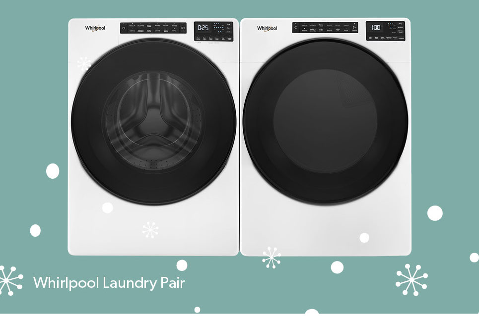 Whirlpool Laundry Pair. Click to Shop