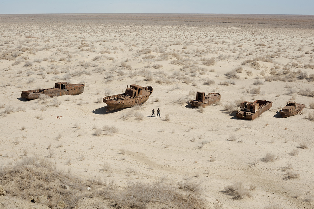 A fleet of boats that used to haul in tons of fish every year has been rusting near the former Uzbek port of Muynoq since the Aral dried up here in the 1980s