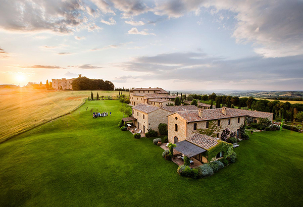 The Borgo Finocchieto is a village turned luxe lodging in Buonconvento.