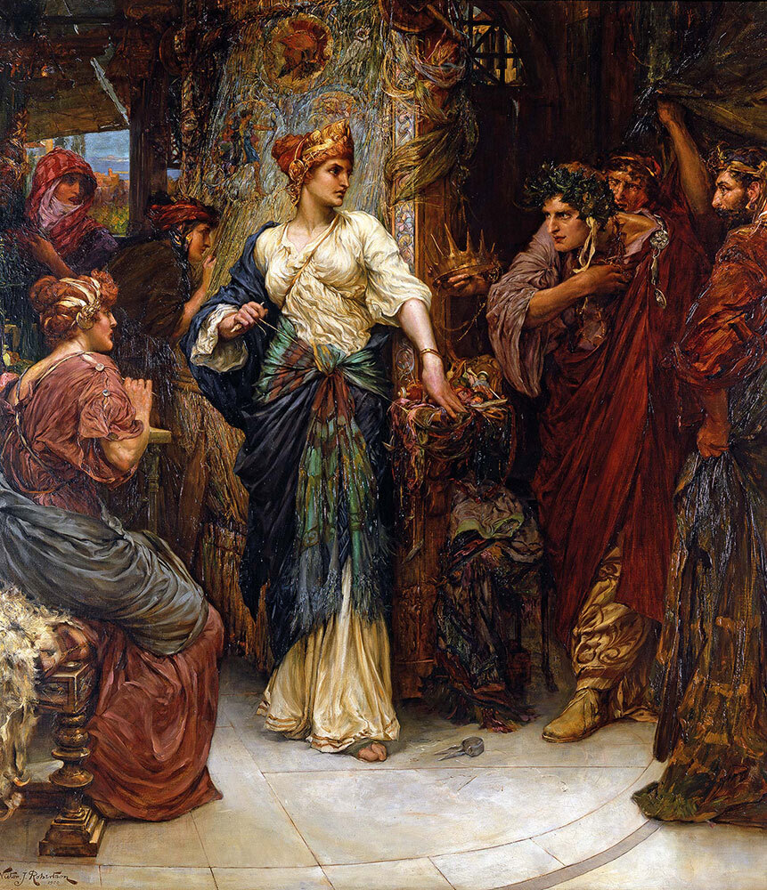Penelope, Odysseus' wife, illustrated