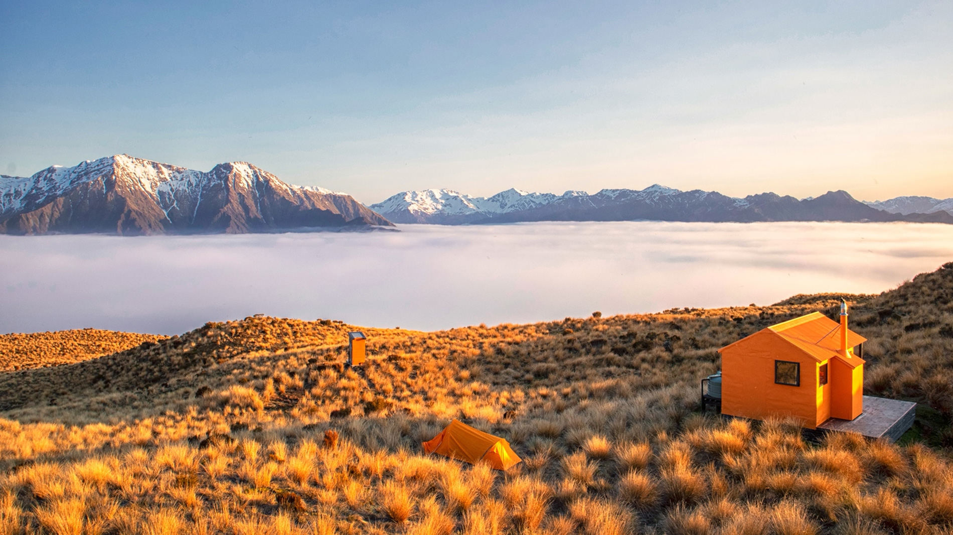 A seven-hour hike takes travelers to Mt. Brown Hut on New Zealand’s West Coast, one of many shelters managed by the country’s Department of Conservation.