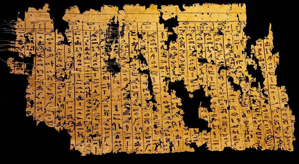 A fragment of Merer's journal on papyrus