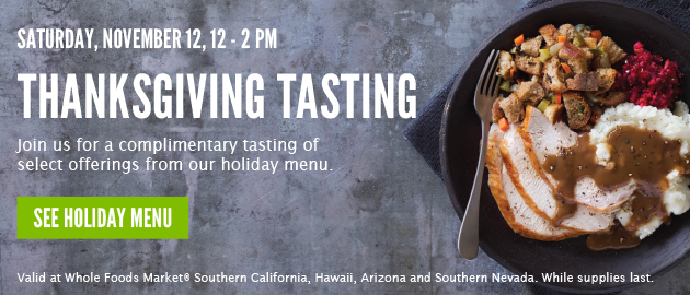 Thanksgiving Tasting