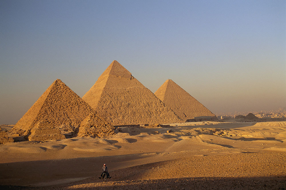 The ancient pyramids of Giza