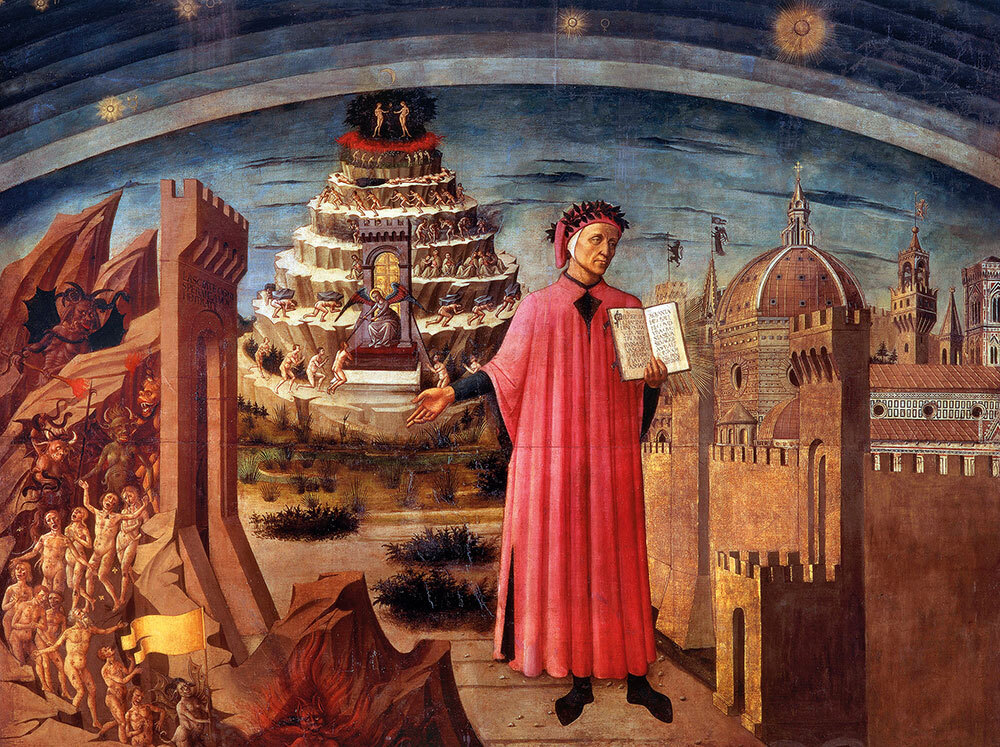 An illustration of a man holding a book