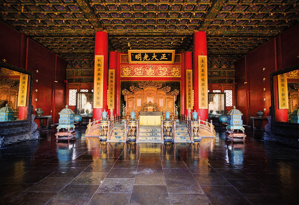 An ornate throne