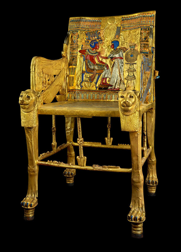 A golden chair