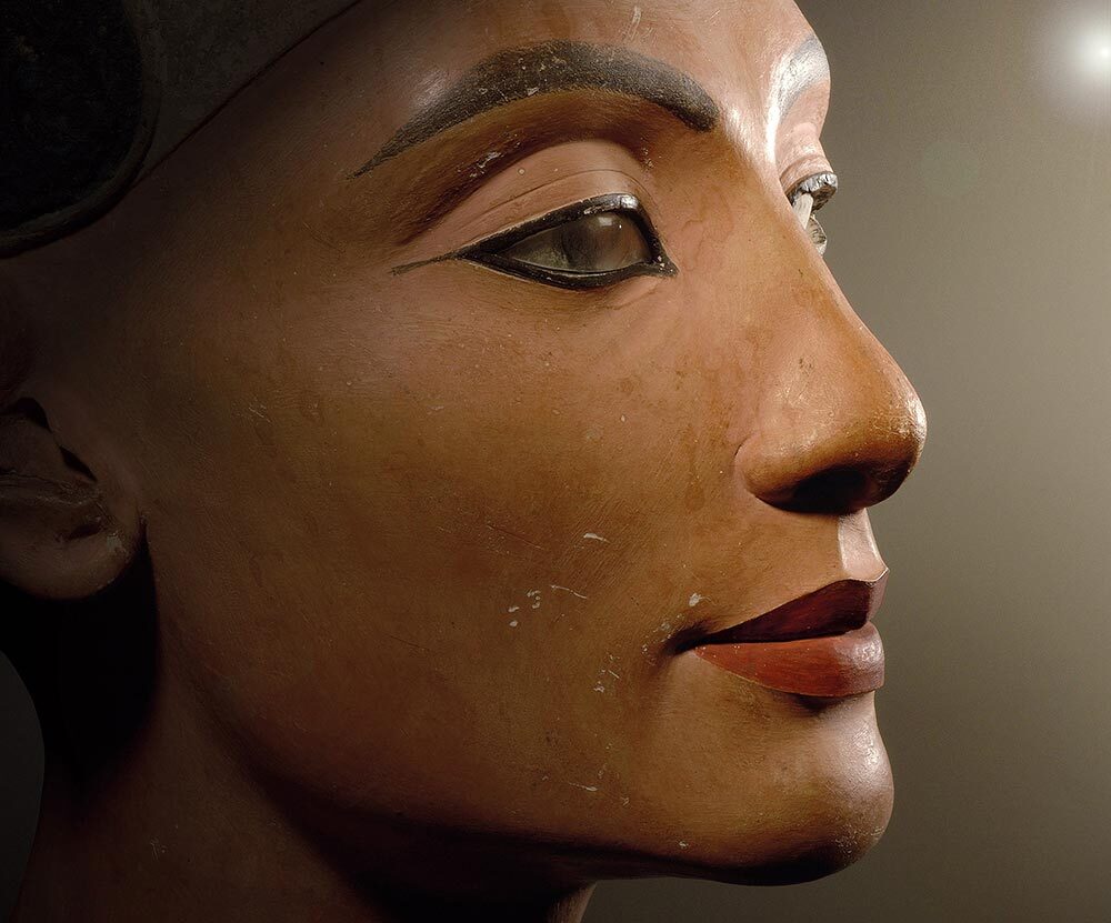 A bust of Nefertiti