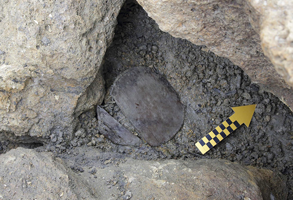 The Bronze Age artifact was discovered in the Swiss Alps, at an elevation of 2,650 meters above sea level.