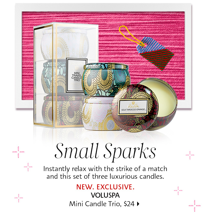 Voluspa Mini Candle Trio - French Cade, Goji & Lychee