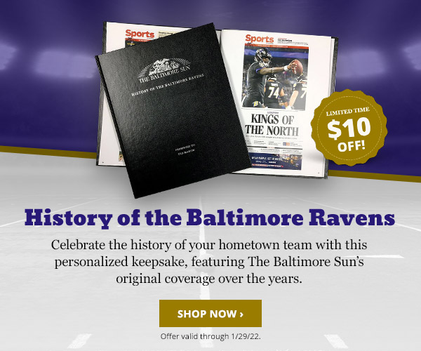 Don't Miss $10 OFF the Ravens Newspaper Book
