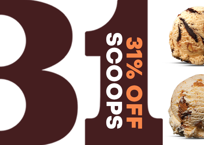 31% off scoops 