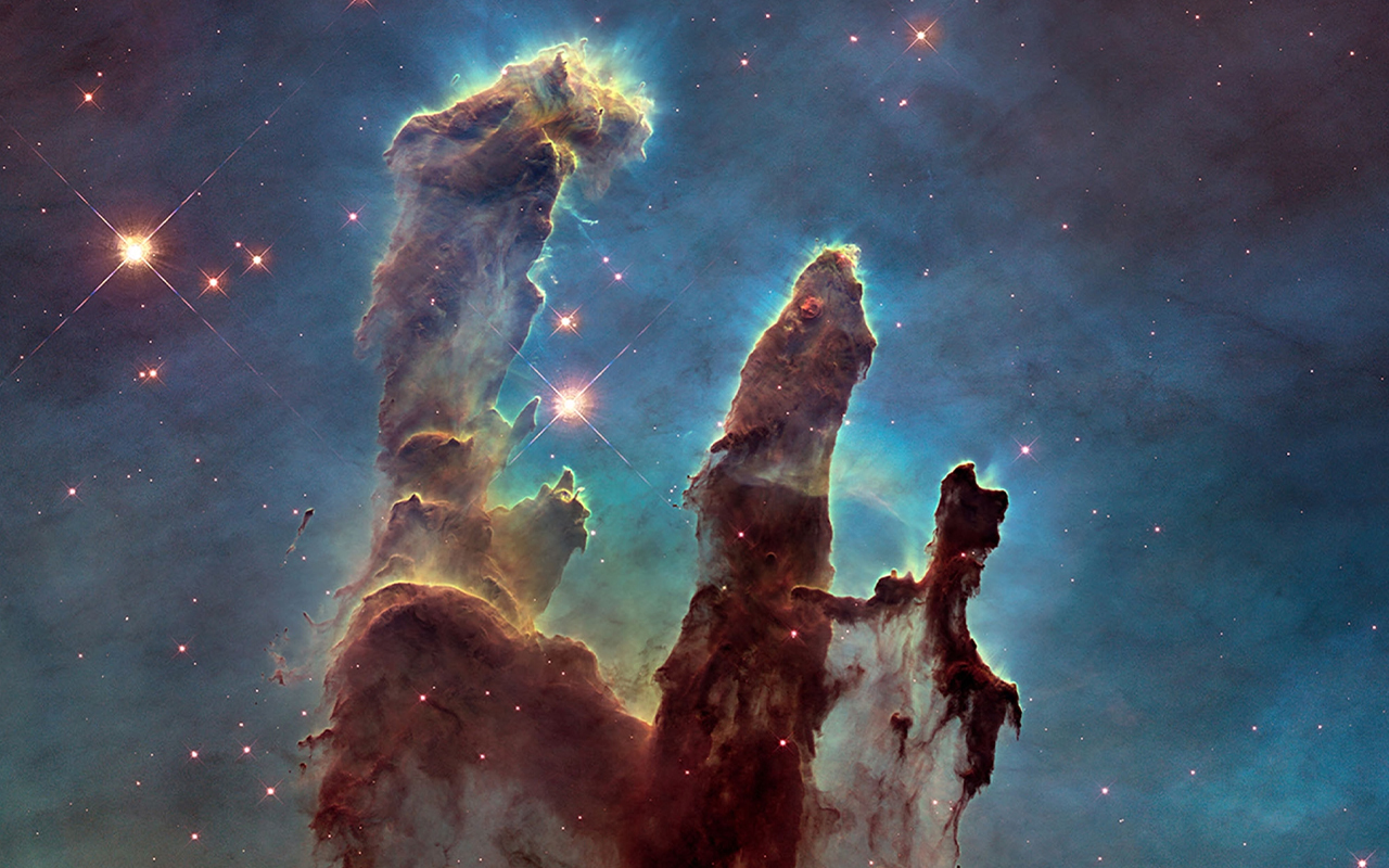 The alleged dark shape of a bird in flight gave the Eagle Nebula its nickname.