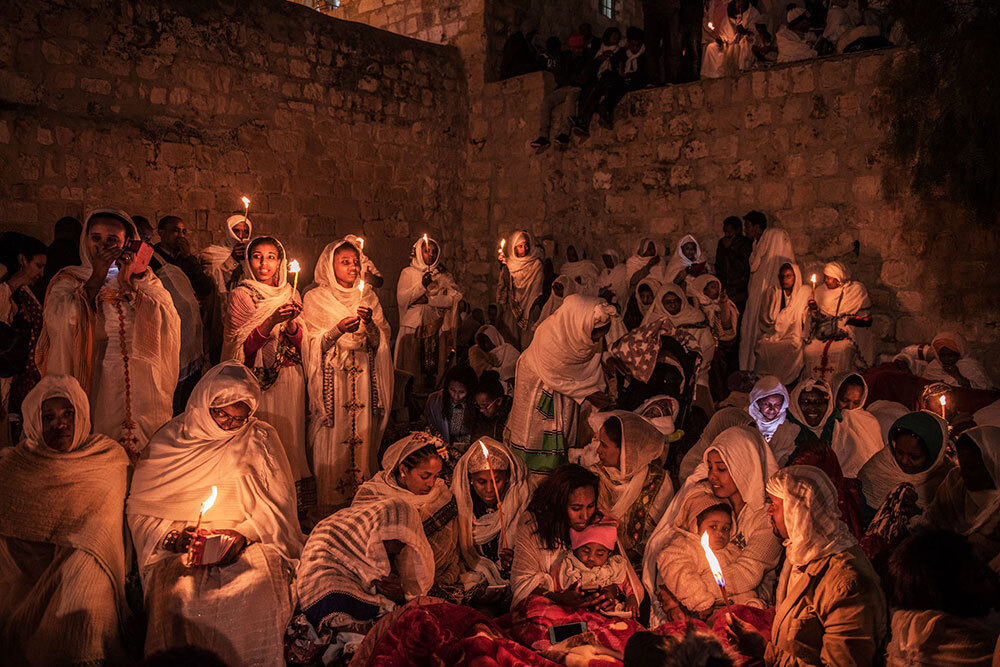 Ethiopian Orthodox pilgrims celebrate Easter