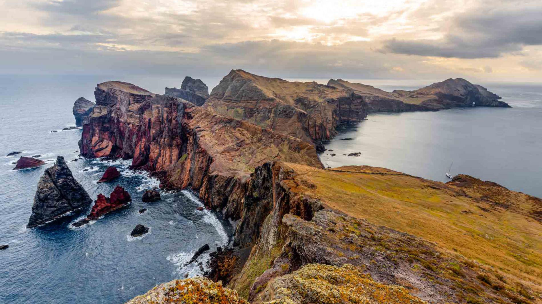 On Madeira’s eastern tip, the arid, wind-battered basalt Ponta de São Lourenço juts into the Atlantic. The island’s dramatic, diverse terrain gives rise to a rich, complex wine with a storied history.