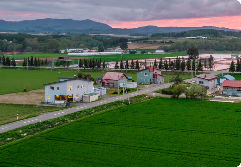 Breathtaking horizons await in Hokkaido, Japan.