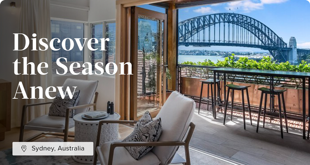 Enjoy a seasonal getaway with stunning views in Sydney, Australia.