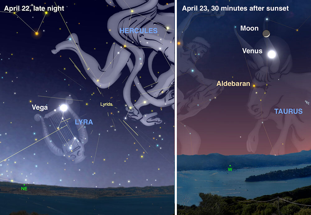 An illustration of the night sky