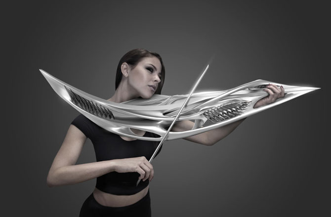 3-D printed violin