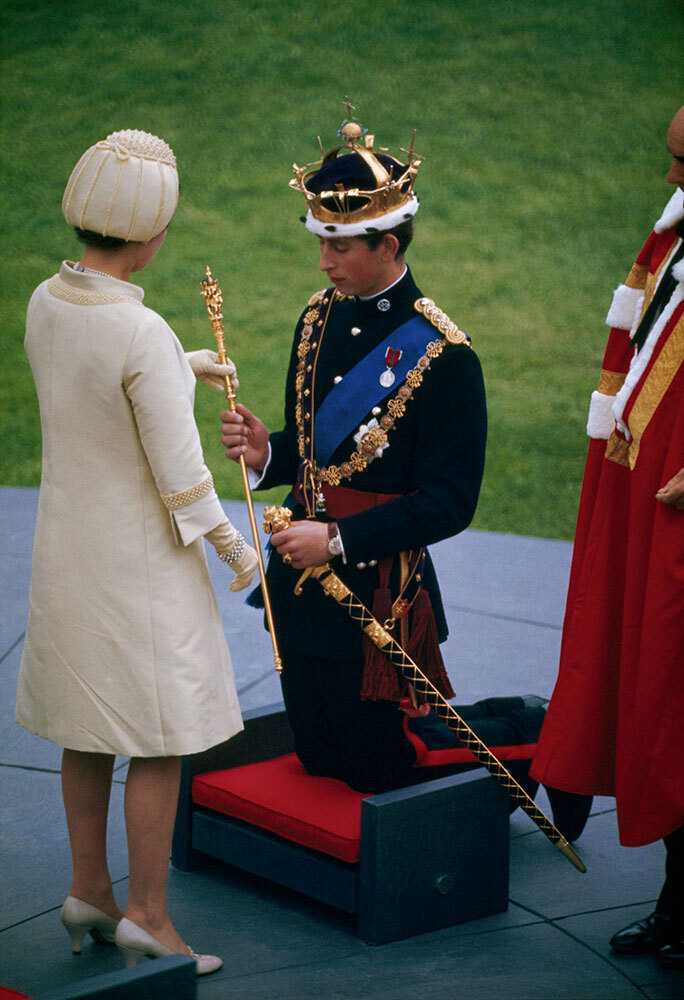 Charles III received a gold rod when crowned Prince of Wales