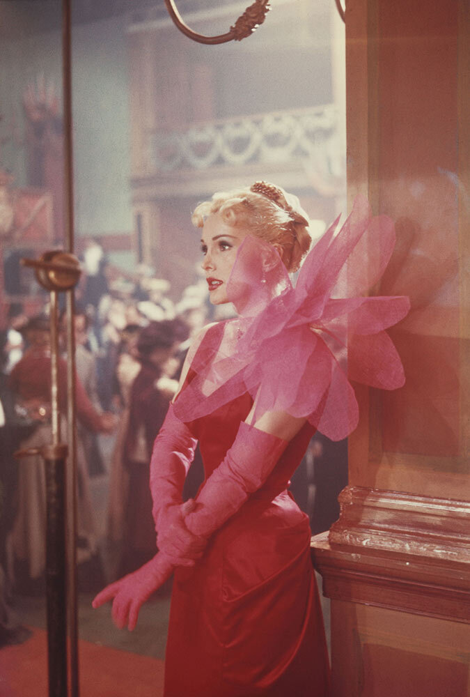 actress Zsa Zsa Gabor as she appears in the film 'Moulin Rouge'