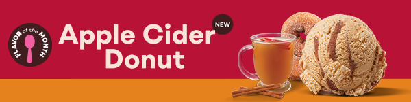 New Flavor of the Month "Apple Cider Donut"