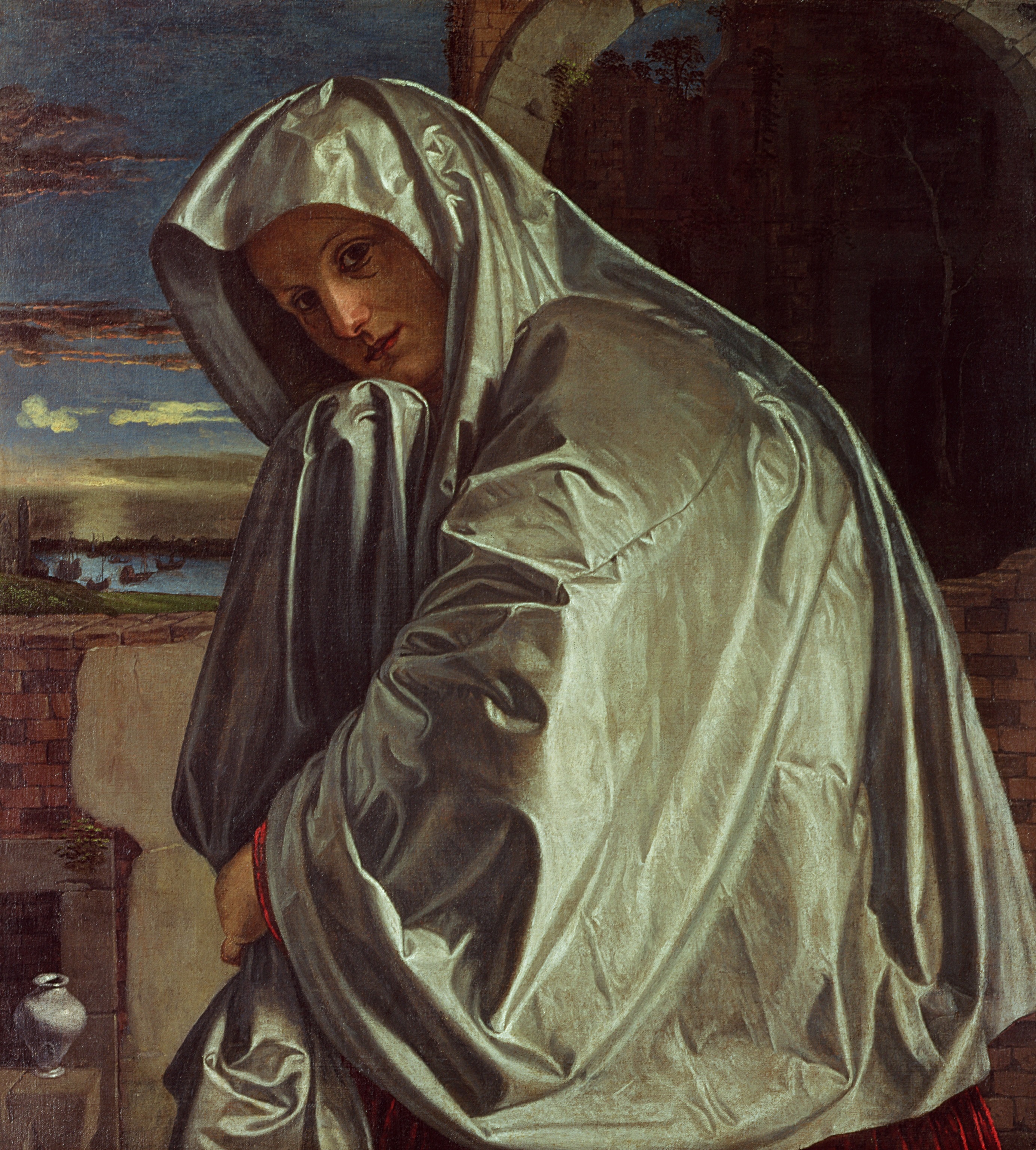 A painted representation of Mary Magdalene