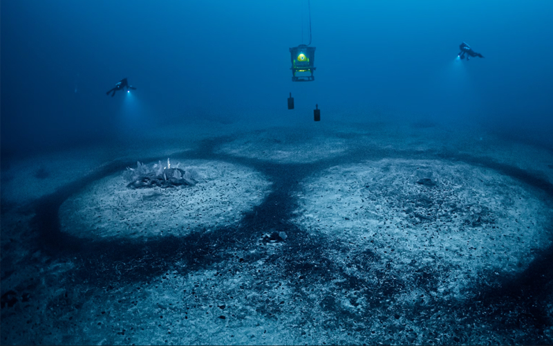 Nearly 400 feet beneath the Mediterranean Sea, over 1,300 unexplained rings were found etched across the seafloor. 